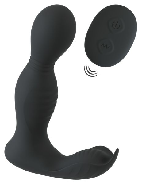 Rebel RC Butt Plug with 2 Functions Analvibrator Schwarz