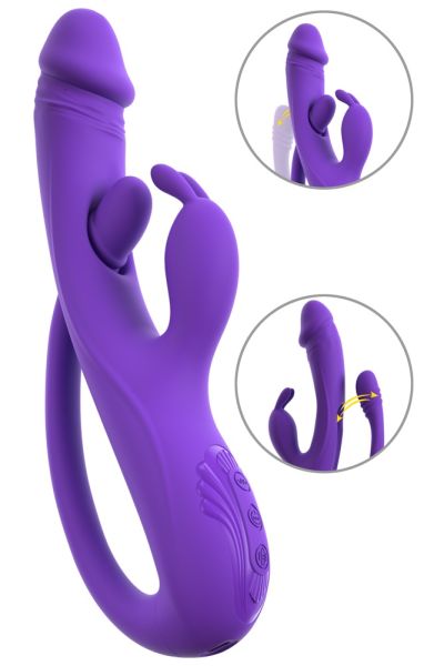 Rabbit Vibrator mit G-Spot & Anal Tickler – 3-fach Stimulation