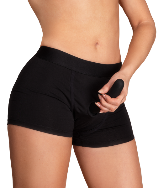 Dreamtoys REX Strap-On Short mit Dildo – Boxer Harness