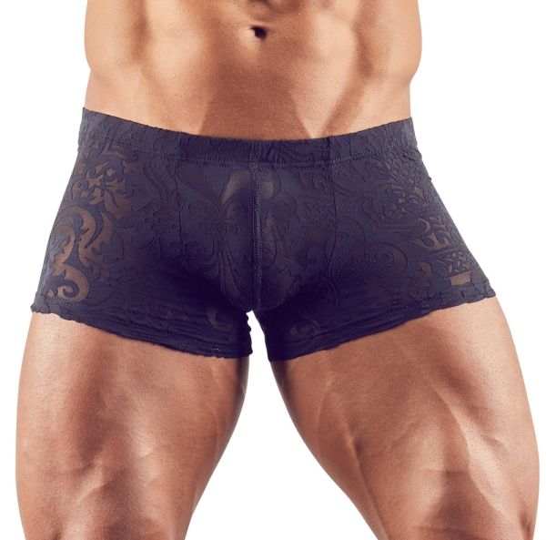Svenjoyment Pants in Ornamentoptik transparent in Schwarz 1