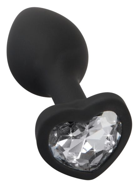You2Toys Butt Plug mit Herz Schmuckstein in Schwarz 1