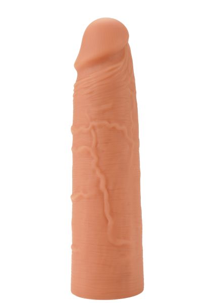 Hidden Desire Penis Sleeve Liquid Silicone 18 cm Penishülle Hautfarben