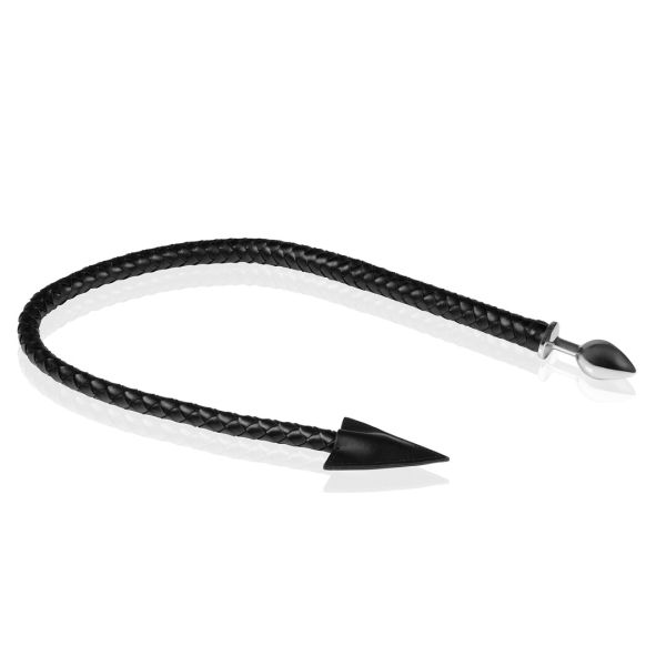 Ouch! Devil Tail Analplug massiv mit Teufelsschwanz in Schwarz 1