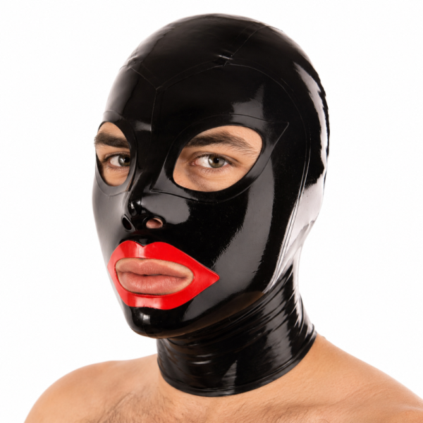 LateXcite Redmouth Latexmaske Schwarz