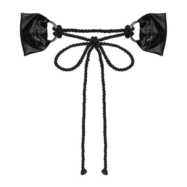 Obsessive Cordellis Handfesseln mit Kordel in Schwarz 1