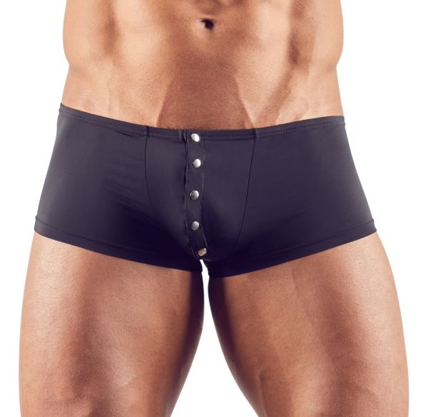 Svenjoyment transparente Pants mit Druckknopfleiste in Schwarz 1