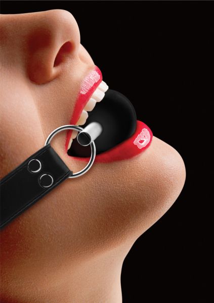 Ouch! Solid Ball Gag Ballknebel in Schwarz 3