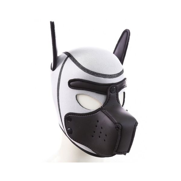 Kinky Puppy Neoprenhaube weiß-schwarz