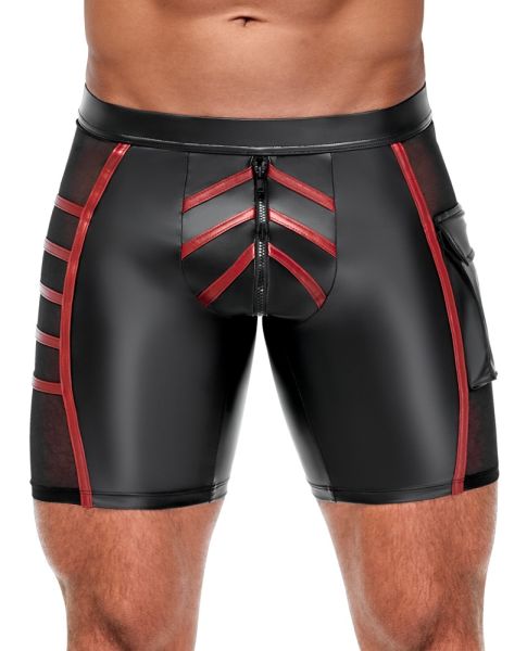 NEK Shorts Mattlook schwarz-rot