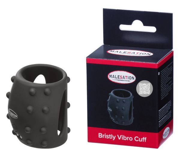 Malesation Bristly Vibro Cuff Penismanschette mit Reiznoppen und Vibration 1