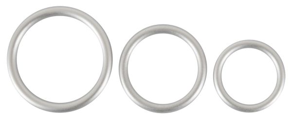 You2Toys Metallic Cock Ring Set Penisringe in Silber 1