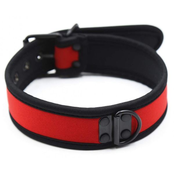 Kinky Puppy rotes Neopren-Halsband