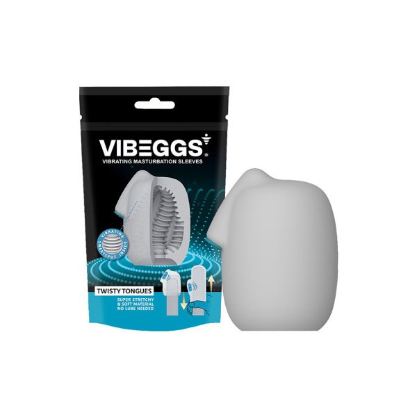 Vibeggs Naughty Twisty Tongues unisex Masturbator