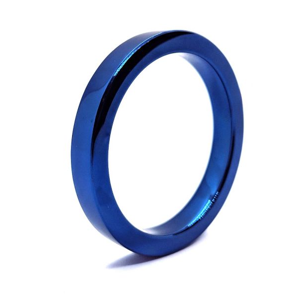 Black Label Flacher Penisring aus Edelstahl