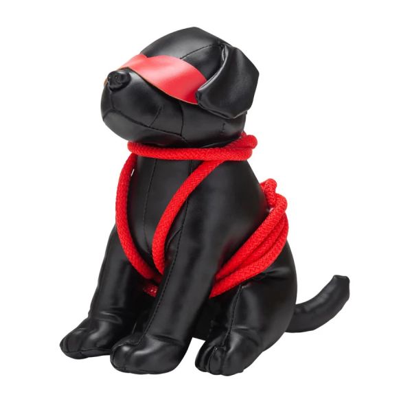 Prowler Red Kunstlederhund Rover 24cm Schwarz