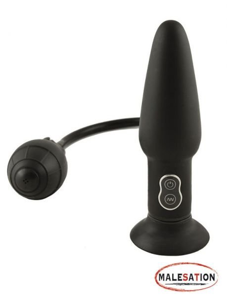 inflatable anal plug with vibration