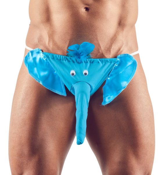 Svenjoyment Spaßstring Elefant in Blau 1
