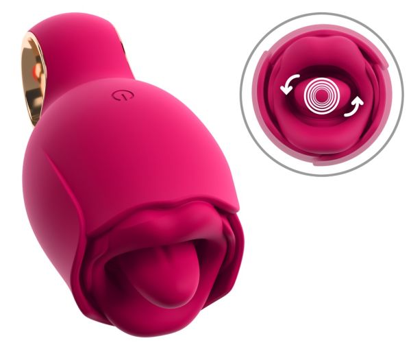 You2Toys Oral Fun Vibrator Licking and Vibrating Tongue in Pink 1