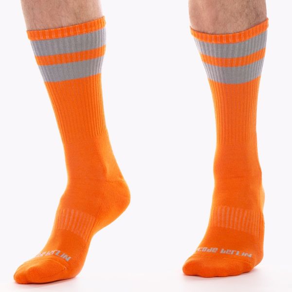 BARCODE Berlin Tennis Socken orange-grau