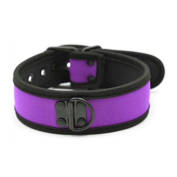 Kinky Puppy lila Neopren-Halsband
