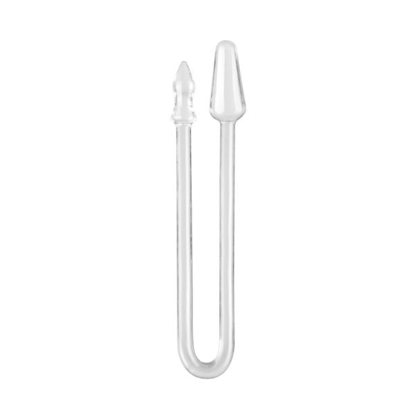DoublePlayz Long Snass Doppel-Plug transparent
