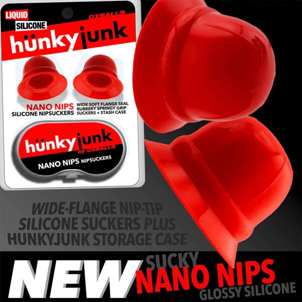Hünkyjunk NANO NIPS Nippelsauger aus Silikon Rot