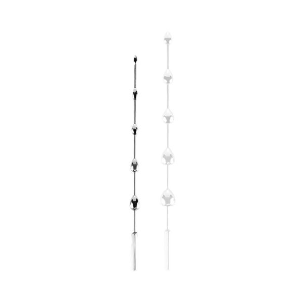 Urethralplay Brano S Metall-Urethra-Stab 22 cm - Durchmesser 6 bis 14 mm