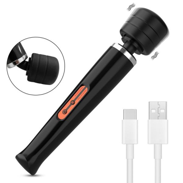 BDSMaster Coolmagic Wand Vibrator in Schwarz 1