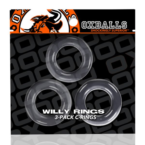 Oxballs - Willy Rings 3-pack Cockrings Clear 2