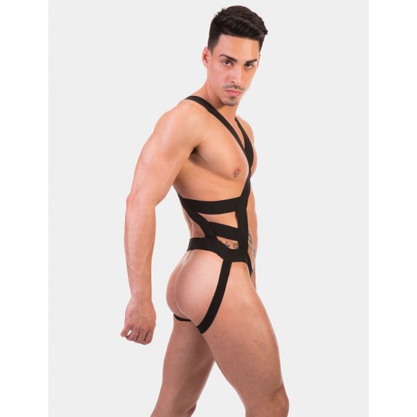 BARCODE Berlin ELON elastischer Harness Schwarz