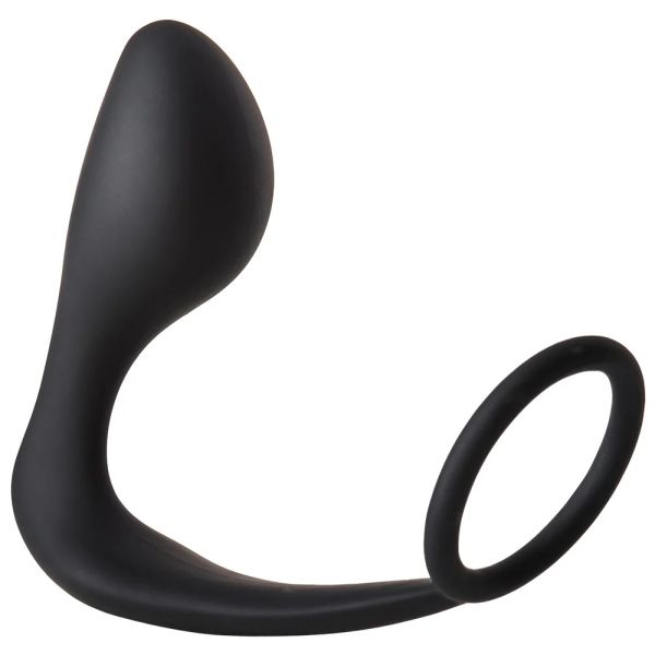 FantASStic Anal Plug mit Cockring Schwarz