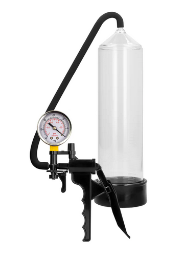 Pumped Elite Beginner Penispumpe transparent mit Druckmessgerät
