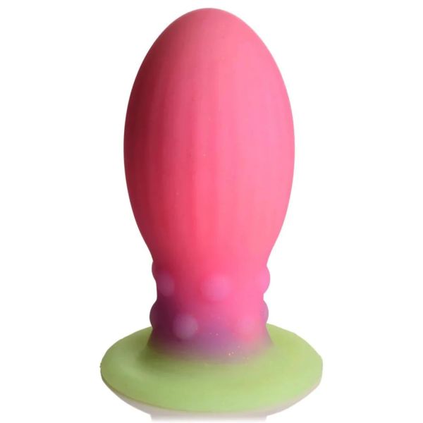 XR Brands Xeno Egg - Glow in the Dark - Silicone Egg - L