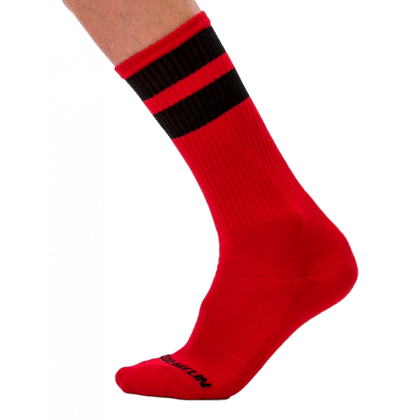 BARCODE Berlin Tennis Socken rot-schwarz