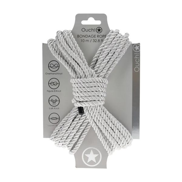 OUCH! Bondage Rope 10 m Silver