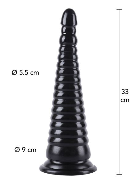 Hidden Desire Anal Cone 33 cm Analspielzeug Schwarz