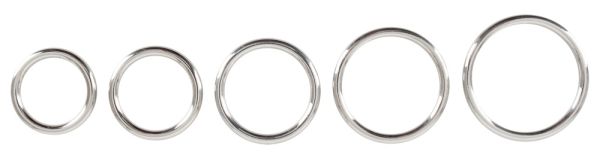 Bad Kitty Professional Penisring Set 5 teilig in Silber 1