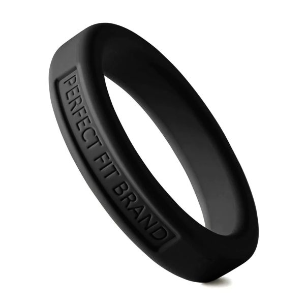 PerfectFitBrand Silicone Hefty Ring Schwarz - 4,4 cm – Cockring