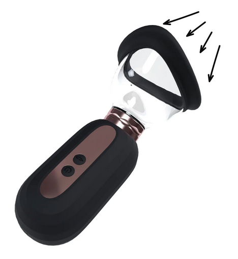Pumped Dazzling Vulva- und Brustpumpe wiederaufladbar schwarz