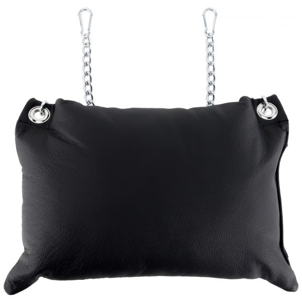 Mr Sling Lederkissen 23 × 32 cm + Ketten Schwarz