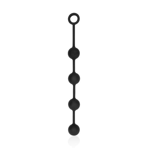 Ouch! Analkette Medium mit 4 Kugeln in Schwarz 1