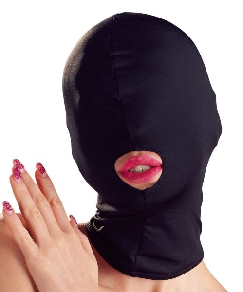 Bad Kitty Kopfmaske blickdicht mit Mundöffnung in Schwarz 1