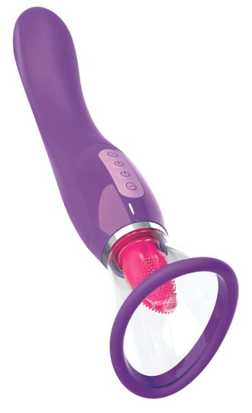 fantasy For Her suction cup with clitoral stimulator and vibrator