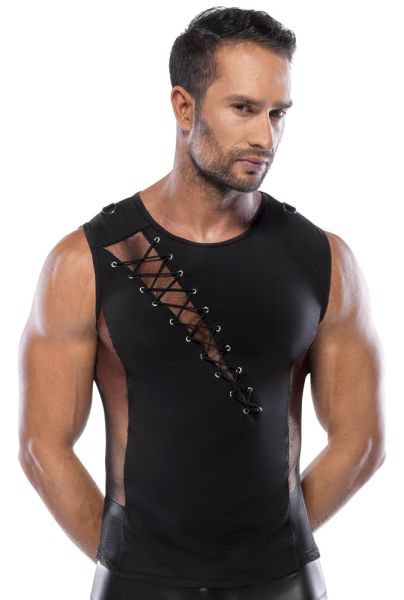 Svenjoyment Shirt mit Schnüren