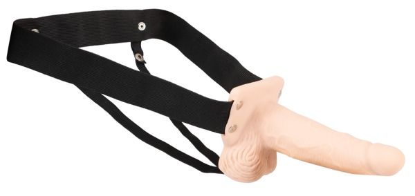 You2Toys Vibrating Strap On Sleeve Hohlvibrator zum Umschnallen in Hautfarben 1