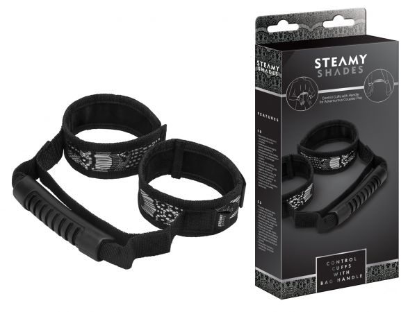  STEAMY SHADES Control Cuffs with Bag Handle jovalove Handfessel