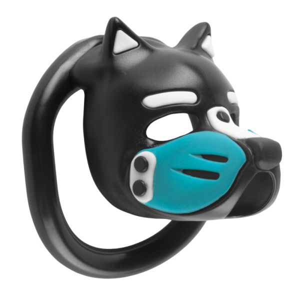 Puppy Cage Keuschheitskäfig Schwarz-Blau