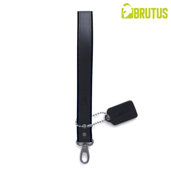Brutus Kurze Bondage Leine Leather Collection in Schwarz 1