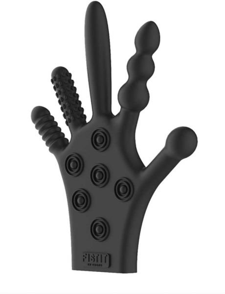 Silicone Stimulation Glove - Black