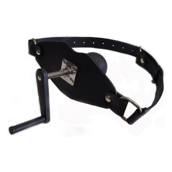 Black Label Killer-Ballknebel aus Leder und Silikon